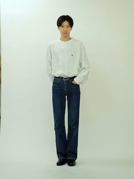「EDWIN（エドウィン）のアイテム」を使った、Tsuguya/KwonSayaさん（メンズ・175cm）の夏コーディネート