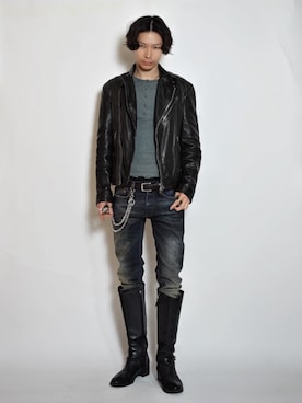 Tsuguya/KwonSayaさん（メンズ・176cm）の春コーディネート