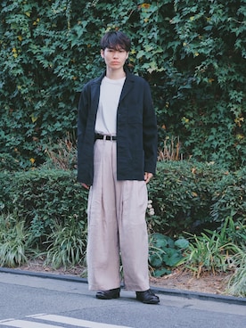 「CASEY CASEY（ケイシーケイシー）のアイテム」を使った、Tsuguya/KwonSayaさん（メンズ・174cm）の冬コーディネート