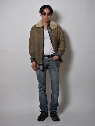 「COS（コス）のリブ編みタンクトップ（キャミソール）」を使った、Tsuguya/KwonSayaさん（メンズ・175cm）の秋コーディネート