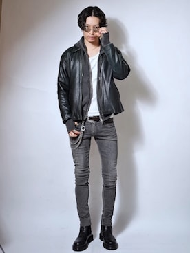 Tsuguya/KwonSayaさん(メンズ・175cm)の冬コーディネート