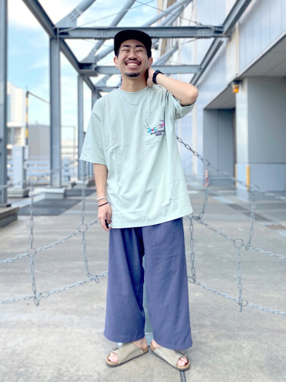 セットアップ着用可能＞シャリテック/リネンタッチワイド