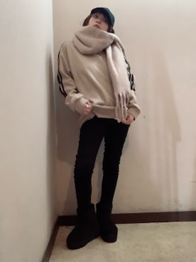 「Avail（アベイル）のアイテム」を使った、miya さん（レディース・156cm）の冬コーディネート