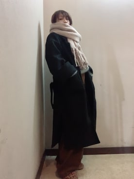 「IEDIT（イディット）のアイテム」を使った、miya さん（レディース・156cm）の冬コーディネート