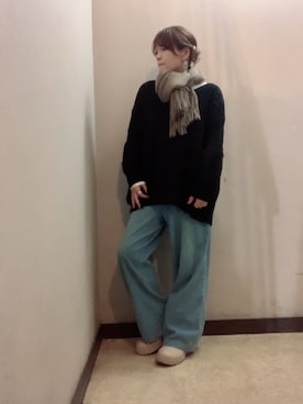 「アイテム（バレッタ/ヘアクリップ）」を使った、miya さん（レディース・156cm）の秋コーディネート