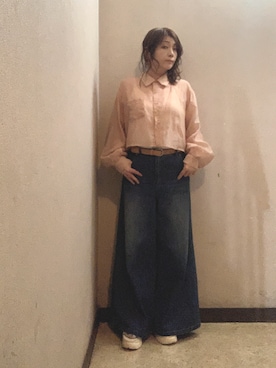 「RETRO GIRL（レトロガール）のアイテム」を使った、miya さん（レディース・156cm）の春コーディネート
