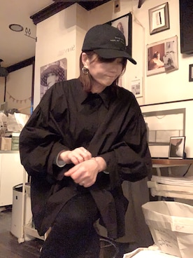 「GU（ジーユー）のアイテム（アクセサリー）」を使った、miya さん（レディース・156cm）の冬コーディネート