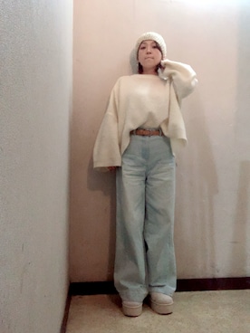 「アイテム（ピアス（両耳用））」を使った、miya さん（レディース・156cm）の秋コーディネート