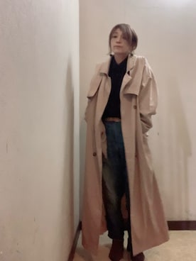「アイテム（トレンチコート）」を使った、miya さん（レディース・156cm）の秋コーディネート