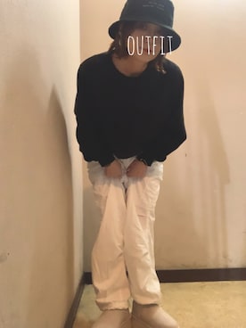 「アイテム（ピアス（両耳用））」を使った、miya さん（レディース・156cm）の秋コーディネート
