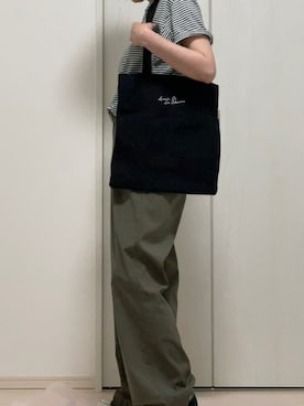 「レプシィム(LEPSIM)」｜「アイテム（トートバッグ）」を使った、ハナコユキさん（レディース・158cm）の夏コーディネート