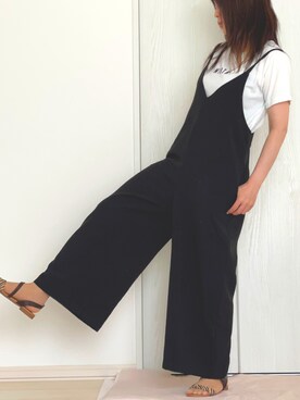 「talbyyumi」｜「アイテム（オールインワン・サロペット）」を使った、ハナコユキさん（レディース・158cm）の夏コーディネート