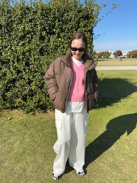「mignon（ミニョン）のアイテム」を使った、mioさん（レディース・165cm）の秋コーディネート