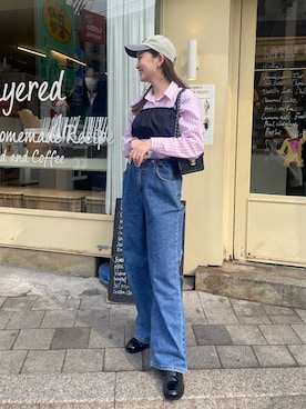 「mignon（ミニョン）のアイテム（シューズ）」を使った、mioさん（レディース・165cm）の春コーディネート