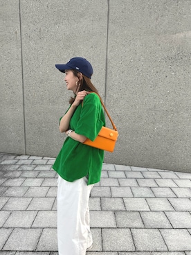 「mignon（ミニョン）のアイテム（帽子）」を使った、mioさん（レディース・165cm）の春コーディネート