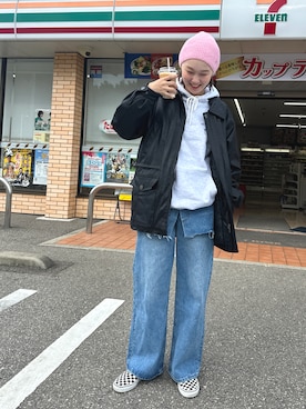 「mignon（ミニョン）のアイテム」を使った、mioさん（レディース・165cm）の冬コーディネート