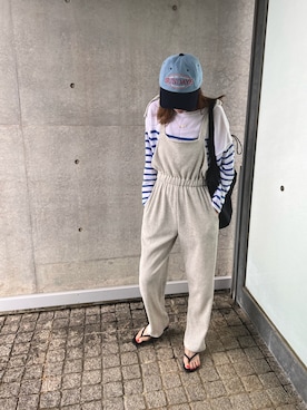 「mignon（ミニョン）のアイテム（帽子）」を使った、mioさん（レディース・165cm）の夏コーディネート