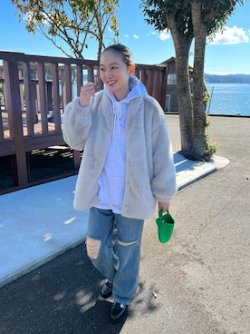 「mignon（ミニョン）のアイテム（ジャケット/アウター）」を使った、mioさん（レディース・165cm）の秋コーディネート
