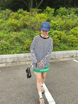 「mignon（ミニョン）のアイテム（スカート）」を使った、mioさん（レディース・165cm）の夏コーディネート