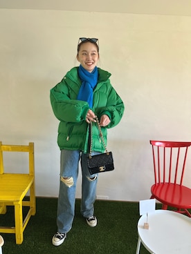 「mignon（ミニョン）のアイテム（ジャケット/アウター）」を使った、mioさん（レディース・165cm）の秋コーディネート