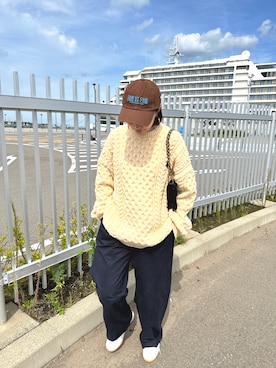 「mignon（ミニョン）のアイテム」を使った、mioさん（レディース・165cm）の秋コーディネート
