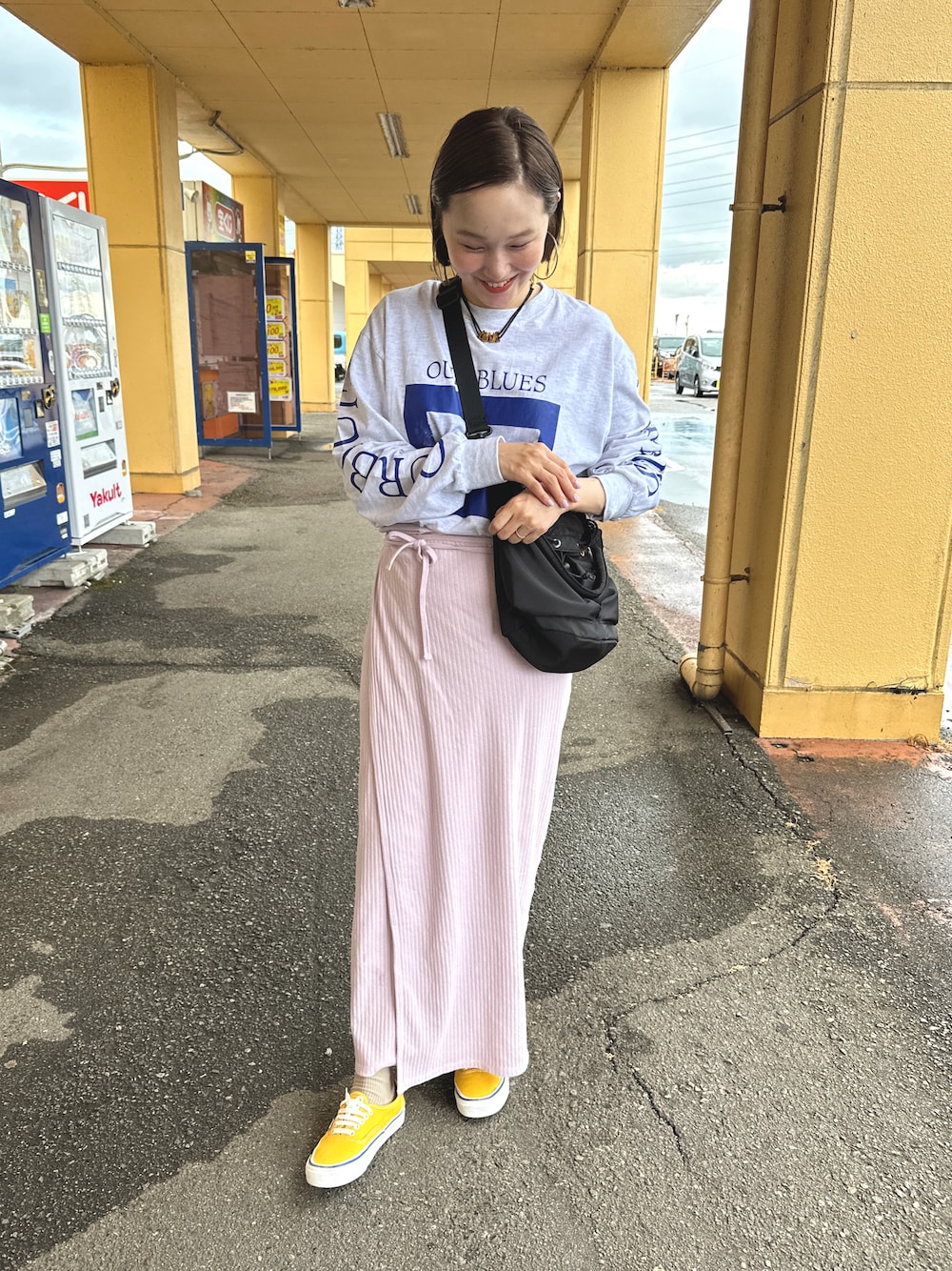 BASERANGEのアイテム（パープル系）を使った人気ファッション