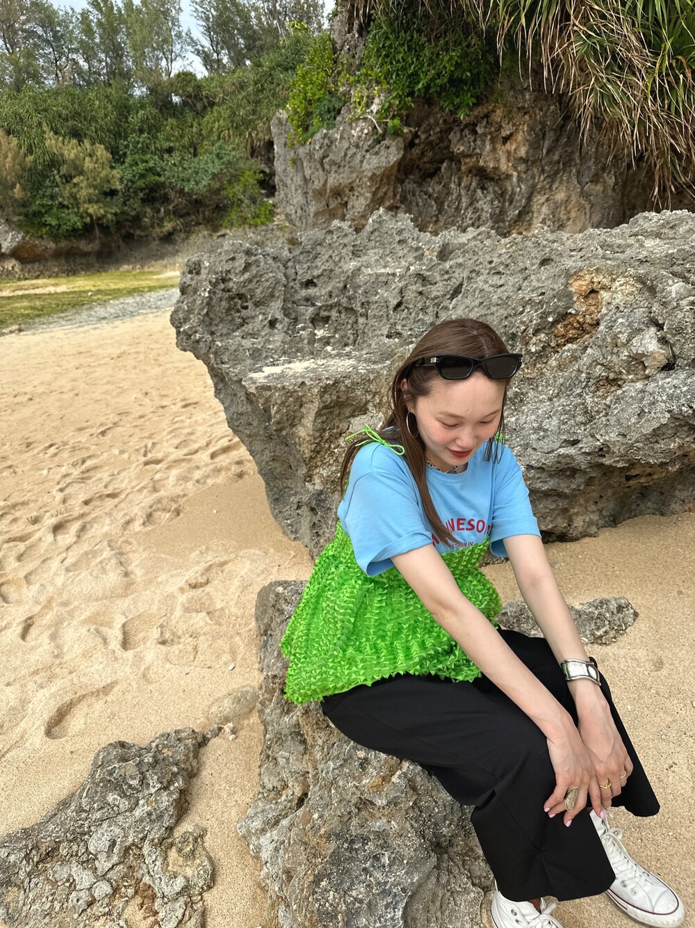 BAUM UND PFERDGARTEN ブラックキャミソール BAUM UND PFERDGARTEN（バウムウンドヘルガーデン）の「(BAUM