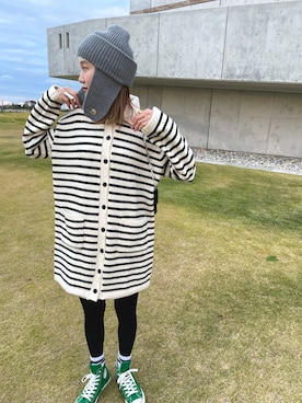 「mignon（ミニョン）のアイテム（帽子）」を使った、mioさん（レディース・165cm）の秋コーディネート
