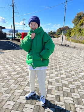 「mignon（ミニョン）のアイテム（ジャケット/アウター）」を使った、mioさん（レディース・165cm）の秋コーディネート
