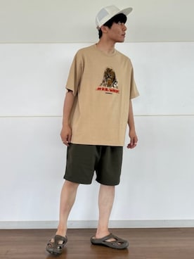 「SUBLIME（サブライム）のアイテム（帽子）」を使った、FREAK'S STORE HEAD OFFICE MENさん（メンズ・166cm）の夏コーディネート
