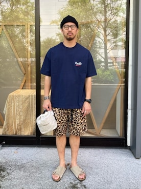 「RACAL（ラカル）のアイテム」を使った、FREAK'S STORE HEAD OFFICE MENさん（メンズ・174cm）の夏コーディネート