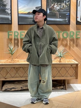 「FREAK'S STORE（フリークスストア）のアイテム（パンツ）」を使った、FREAK'S STORE HEAD OFFICE MENさん（メンズ・165cm）の秋コーディネート