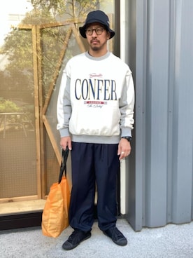 「FREAK'S STORE（フリークスストア）のアイテム（パンツ）」を使った、FREAK'S STORE HEAD OFFICE MENさん（メンズ・174cm）の秋コーディネート