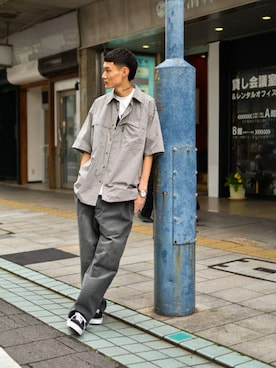 FREAK'S STORE HEAD OFFICE MENさん(メンズ・179cm)の春コーディネート