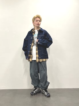 FREAK'S STORE HEAD OFFICE MENさん(メンズ・164cm)の春コーディネート