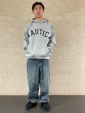 NAUTICA/ノーティカ Arch Logo Sweat Hoodie 2.2を使ったショップ 