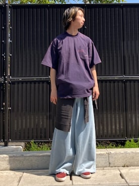 「FREAK'S STORE（フリークスストア）のアイテム（パンツ）」を使った、FREAK'S STORE HEAD OFFICE MENさん（メンズ・171cm）の春コーディネート
