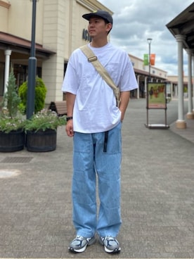 「FREAK'S STORE（フリークスストア）のアイテム（バッグ）」を使った、FREAK'S STORE HEAD OFFICE MENさん（メンズ・178cm）の夏コーディネート