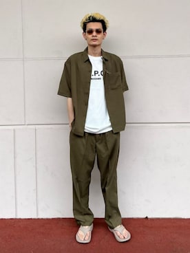 FREAK'S STORE HEAD OFFICE MENさん（メンズ・175cm）の春コーディネート