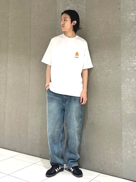 FREAK'S STORE HEAD OFFICE MENさんの「NAUTICA/ノーティカ Crushed Denim Pants/クラッシュド デニムパンツ」を使ったコーディネート