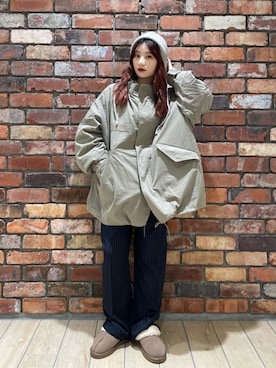 「FREAK'S STORE（フリークスストア）のアイテム（ブルゾン）」を使った、FREAK'S STORE HEAD OFFICE MENさん（レディース・154cm）の秋コーディネート