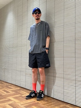 「FREAK'S STORE（フリークスストア）のアイテム（帽子）」を使った、FREAK'S STORE HEAD OFFICE MENさん（メンズ・182cm）の春コーディネート