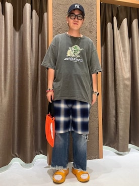 「WEEKEND(ER)（ウィークエンダー）のアイテム」を使った、FREAK'S STORE HEAD OFFICE MENさん（メンズ・168cm）の夏コーディネート