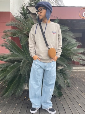 「FREAK'S STORE（フリークスストア）のアイテム（パンツ）」を使った、FREAK'S STORE HEAD OFFICE MENさん（メンズ・173cm）の秋コーディネート
