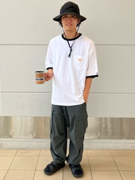 「FREAK'S STORE（フリークスストア）のアイテム（シューズ）」を使った、FREAK'S STORE HEAD OFFICE MENさん（メンズ・173cm）の夏コーディネート