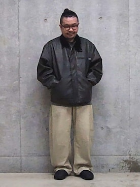 「FREAK'S STORE（フリークスストア）のアイテム（パンツ）」を使った、FREAK'S STORE HEAD OFFICE MENさん（メンズ・165cm）の秋コーディネート