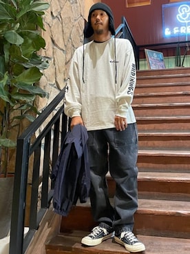 「FREAK'S STORE（フリークスストア）のアイテム（トップス）」を使った、FREAK'S STORE HEAD OFFICE MENさん（メンズ・173cm）の秋コーディネート