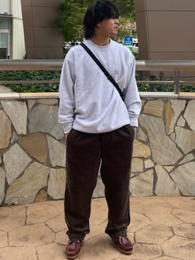 「FREAK'S STORE（フリークスストア）のアイテム（パンツ）」を使った、FREAK'S STORE HEAD OFFICE MENさん（メンズ・172cm）の秋コーディネート