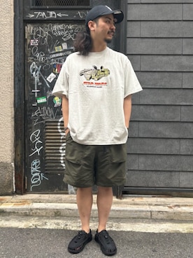 「FREAK'S STORE（フリークスストア）のアイテム（シューズ）」を使った、FREAK'S STORE HEAD OFFICE MENさん（メンズ・168cm）の夏コーディネート