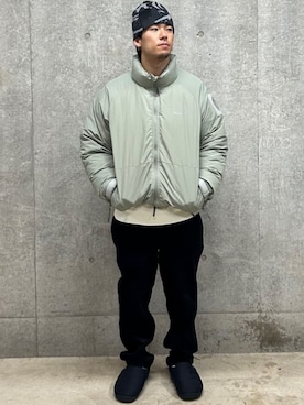 「SUBU（スブ）のアイテム（スリッポン）」を使った、FREAK'S STORE HEAD OFFICE MENさん（メンズ・173cm）の秋コーディネート